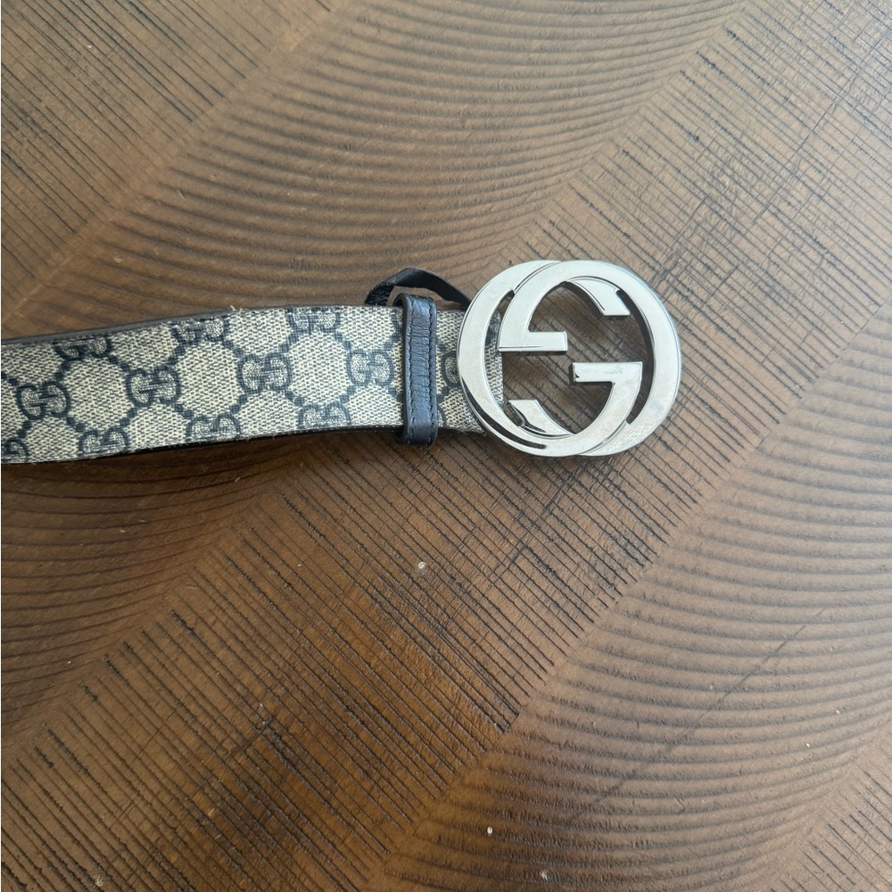 Gucci GG Monogram Belt Bag in Beige and Black